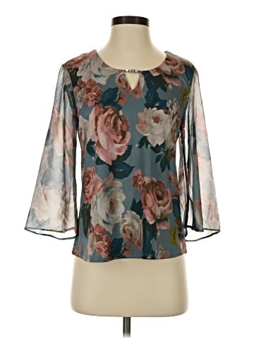Sara Michelle 3/4 Sleeve Blouse (view 1)
