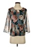 Sara Michelle Teal 3/4 Sleeve Blouse Size S - photo 1