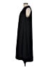 Chico's 100% Polyester Solid Black Casual Dress Size Lg (2) - photo 5