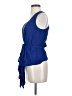 Ranna Gill Blue Sleeveless Blouse Size XS - photo 5