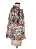 Jade 100% Polyester Paisley Ivory Short Sleeve Blouse Size XS - photo 4