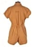 BDG 100% Cotton Solid Brown Romper Size S - photo 2