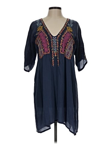 Johnny Was 3/4 Sleeve Silk Top (view 1)