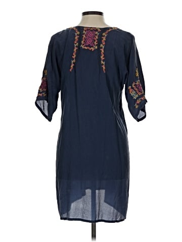 Johnny Was 3/4 Sleeve Silk Top (view 2)
