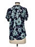 Amana Floral Blue Short Sleeve Blouse Size M - photo 2