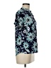 Amana Floral Blue Short Sleeve Blouse Size M - photo 4