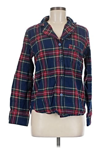 Petite Plume Long Sleeve Button-Down Shirt (view 1)
