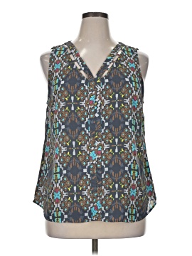 Skies Are Blue Sleeveless Blouse