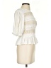 Free People Ivory 3/4 Sleeve Blouse Size XS - photo 4