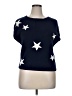 Assorted Brands 100% Cotton Stars Blue Pullover Sweater Size XL - photo 1
