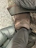Ashley Stewart Chevron-herringbone Gray Coat Size 18 - photo 7