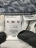 AMO Chevron-herringbone Blue Jeans Size 24 waist - photo 8