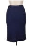 St. John Couture Tweed Blue Formal Skirt Size 14 - photo 2