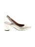Lewit 100% Leather Ivory Heels Size EU (IT) 38 1/2 / US 8 1/2 - photo 1