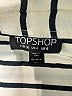 Topshop 100% Viscose Stripes Ivory Sleeveless Button-Down Shirt Size 4 - photo 7