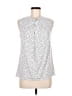 Ann Taylor Factory Polka Dots White Sleeveless Blouse Size M - photo 1