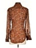 Rag & Bone Paisley Brown Long Sleeve Blouse Size XXS - photo 2