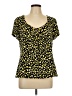 Ruby Rd. Yellow Short Sleeve T-Shirt Size L - photo 1