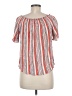 ee:some 100% Rayon Orange Short Sleeve Blouse Size M - photo 2