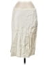 J.Crew 100% Viscose Solid Ivory Formal Skirt Size M (tall) - photo 1