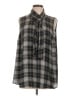 Torrid 100% Polyester Black Gray Sleeveless Blouse Size Lg Plus (0) - photo 1