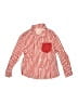 Unbranded Stripes Red Long Sleeve Button-Down Shirt Size 120 cm / US 6X - photo 1