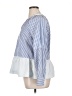 Free Assembly 100% Cotton Blue Long Sleeve Blouse Size XL - photo 5