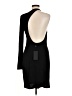 Halston Solid Black Cocktail Dress Size 12 - photo 2