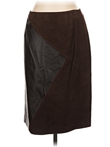 Lafayette 148 New York Faux Leather Skirt (view 2)