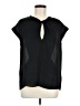 A.L.C. 100% Silk Black Short Sleeve Silk Top Size 6 - photo 1