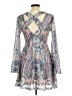 Buffalo by David Bitton 100% Polyester Paisley Blue Cocktail Dress Size M - photo 2