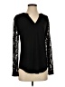 Kasper Black Long Sleeve Blouse Size S - photo 1