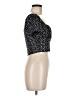Shein Black Short Sleeve Top Size 6 - photo 4
