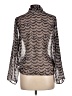 Bar III 100% Polyester Silver Long Sleeve Blouse Size L - photo 2