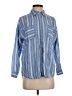 J.Jill Stripes Blue Long Sleeve Button-Down Shirt Size XS - photo 1