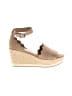 Vintage 7 Eight Tan Wedges Size 8 - photo 1