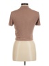 Babaton Brown Short Sleeve Turtleneck Size M - photo 2