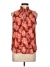 Ann Taylor LOFT 100% Polyester Brown Sleeveless Blouse Size L - photo 1