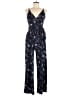 Kaileigh Paisley Blue Jumpsuit Size M - photo 1