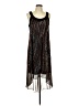 SLNY 100% Polyester Animal Print Brown Casual Dress Size L - photo 1