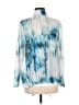 Chico's 100% Polyester Blue Kimono Size Med (1) - photo 2