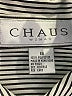 Chaus 100% Polyester Chevron-herringbone Gray Long Sleeve Blouse Size 16 - photo 7