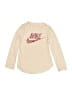 Nike 100% Polyester Tan Ivory Long Sleeve T-Shirt Size 4T - photo 1