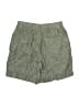 Athleta 100% Linen Chevron-herringbone Green Cargo Shorts Size 4 - photo 2