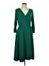 ModCloth Solid Green Casual Dress Size L - photo 1