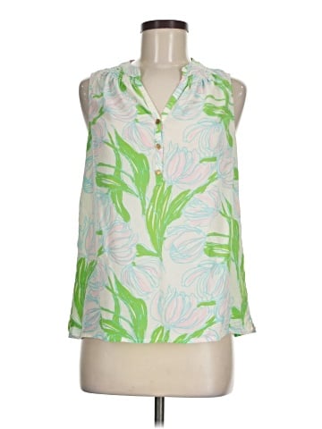 Lilly Pulitzer Sleeveless Silk Top (view 1)