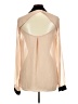 Heart Soul 100% Polyester Color Block Tan Long Sleeve Blouse Size M - photo 2