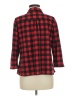 Eden & Olivia Plaid Red 3/4 Sleeve Blouse Size M - photo 2