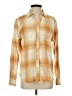 Weatherproof Plaid Orange Long Sleeve Button-Down Shirt Size S - photo 1