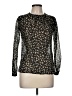 Louche 100% Polyester Black Long Sleeve Blouse Size 8 - photo 1